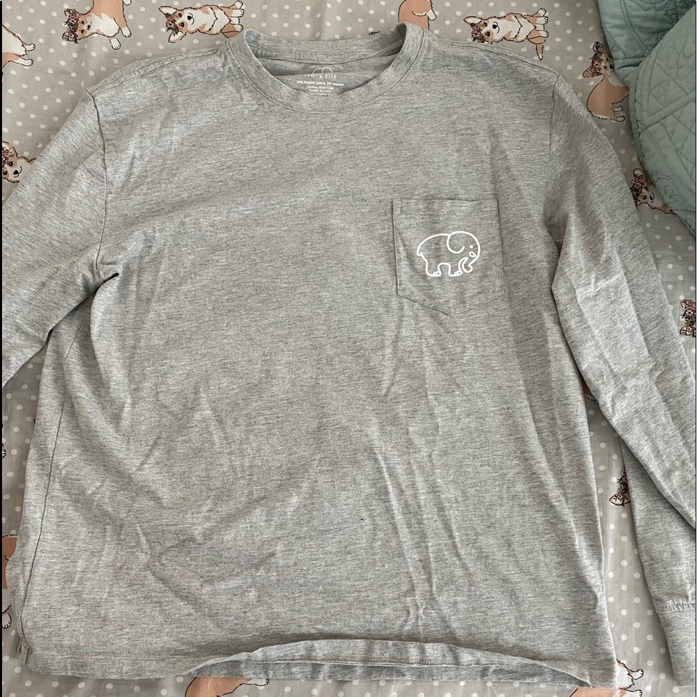 gray ivory ella shirt